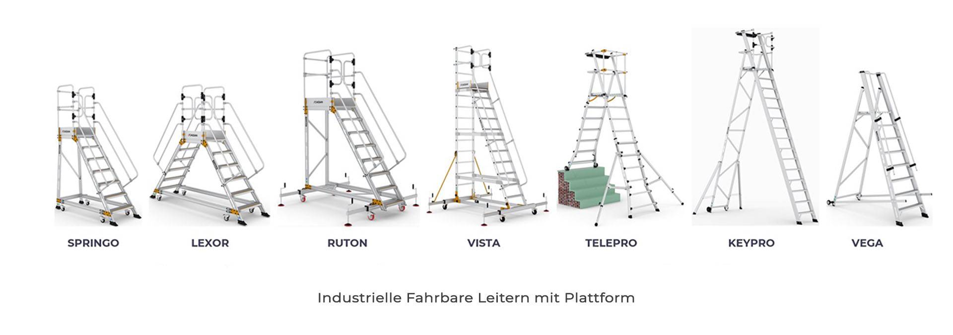 Industrielle Fahrbare Leitern mit Plattform